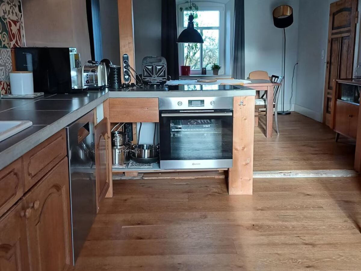 Voll ausgestattete Küche im Ferienhaus Hedwig