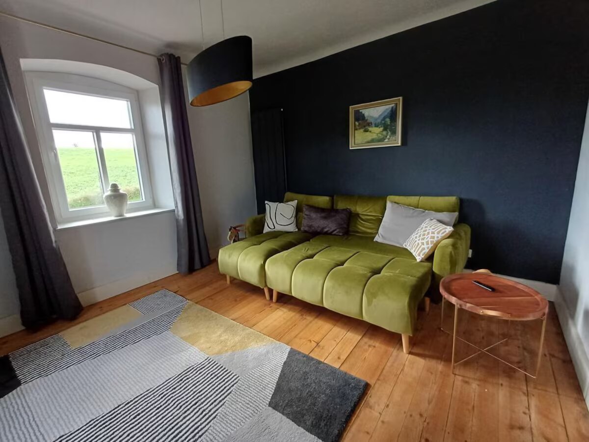 Wohnzimmer im Ferienhaus Hedwig